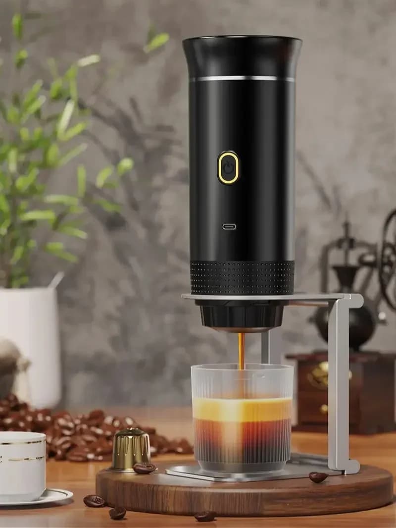 Bærbar 3-i-1 espressokaffemaskine
