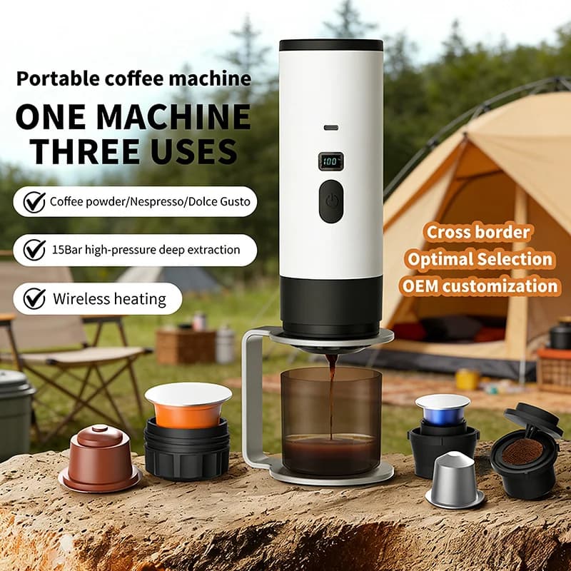 Bærbar elektrisk kaffemaskine 7800mAh