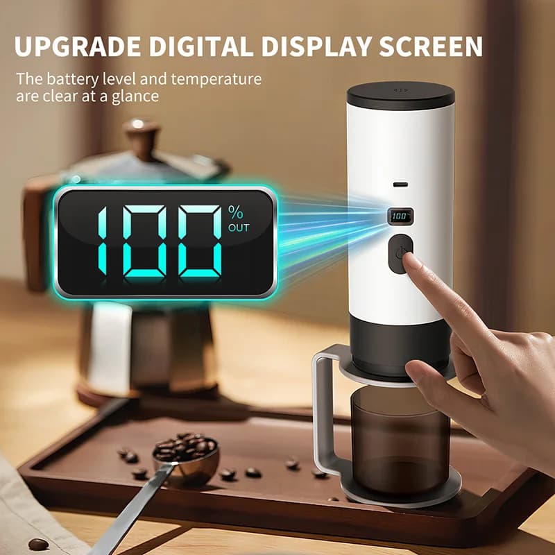 Bærbar elektrisk kaffemaskine 7800mAh